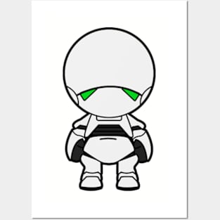 Marvin Paranoid Android Posters and Art